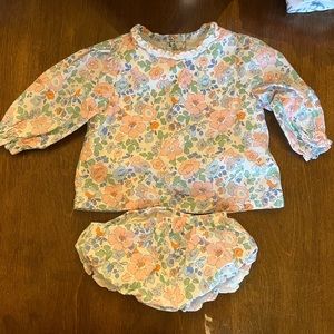 Cecil and Lou, 9M floral diaper set